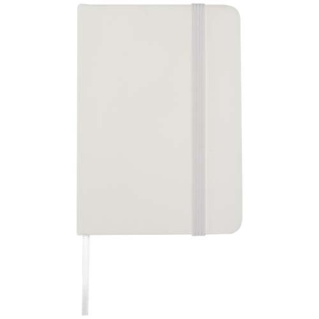 Carnet personnalisable à couverture en PU rigide et papier FSC 96 pages blanches lignées 60g/m2 A7 Spectrum