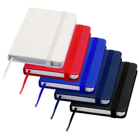 Carnet personnalisable à couverture en PU rigide et papier FSC 96 pages blanches lignées 60g/m2 A7 Spectrum