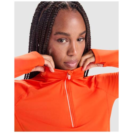 Sweatshirt de sport personnalisable Estambul demi-zip en RPET 200 g/m2 - S à XXL