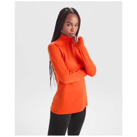 Sweatshirt de sport personnalisable Estambul demi-zip en RPET 200 g/m2 - S à XXL