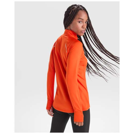 Sweatshirt de sport personnalisable Estambul demi-zip en RPET 200 g/m2 - S à XXL
