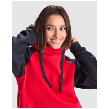 Sweat à capuche personnalisable bicolore en coton et polyester 280g/m2 Unisexe- Badet