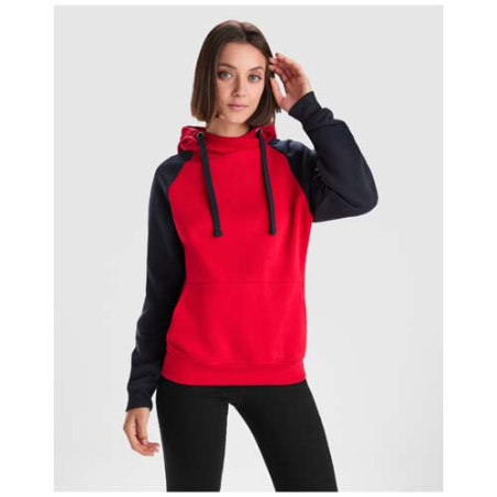 Sweat à capuche personnalisable bicolore en coton et polyester 280g/m2 Unisexe- Badet