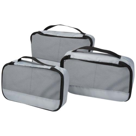 Cubes publicitaire de rangement en polyester recyclés certifié GRS - Jet lot de 3