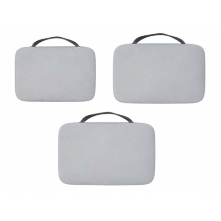 Cubes publicitaire de rangement en polyester recyclés certifié GRS - Jet lot de 3