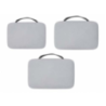 Cubes publicitaire de rangement en polyester recyclés certifié GRS - Jet lot de 3 Cubes publicitaire de rangement en polyester recyclés certifié GRS - Jet lot de 3
