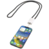 Câble de recharge publicitaire Ion 65 W 5-en-1 avec lanière en plastique recyclé Câble de recharge publicitaire Ion 65 W 5-en-1 avec lanière en plastique recyclé