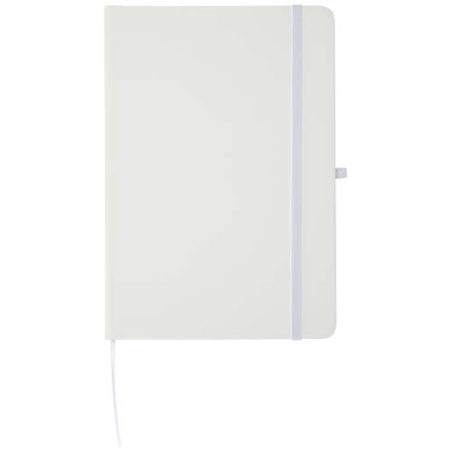 Ensemble personnalisable comprenant un cahier en papier recyclé FSC A5 et et un stylo à bille en aluminium RCS encre bleue Spect