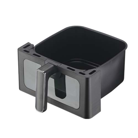 Friteuse à air doublement chauffante en plastique ABS et PC Prixton Cook Organics 6L