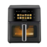 Friteuse à air doublement chauffante en plastique ABS et PC Prixton Cook Organics 6L