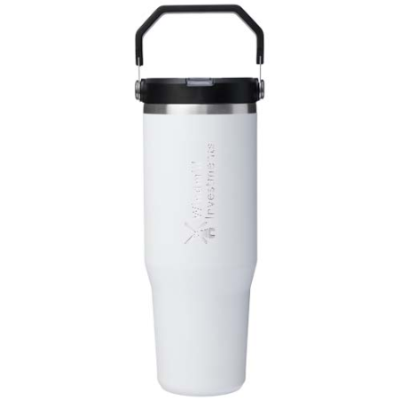 Gobelet Stanley personnalisable gobelet isolé en acier inoxydable 890 ml avec paille retournable IceFlow™ 2.0