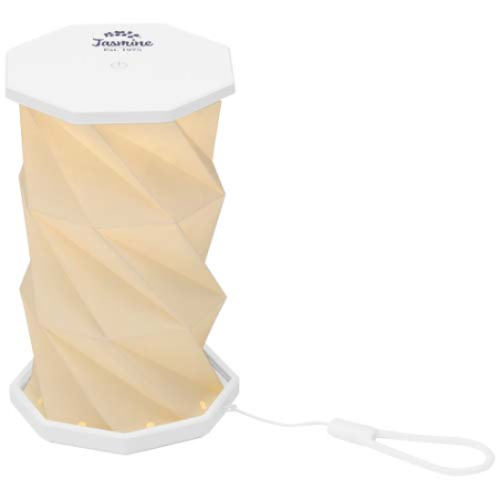 Lampe de table personnalisable pliable Celestia en plastique recyclé