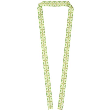Lanyard publicitaire en RPET avec badge en papier Kord
