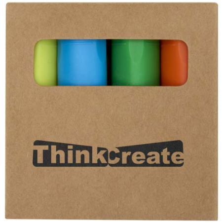 Mini-coffret publicitaire surligneurs en plastique recyclé