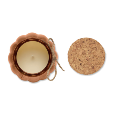 Bougie personnalisé vanille cire végétale PUMKIN