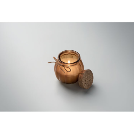 Bougie personnalisé vanille cire végétale PUMKIN