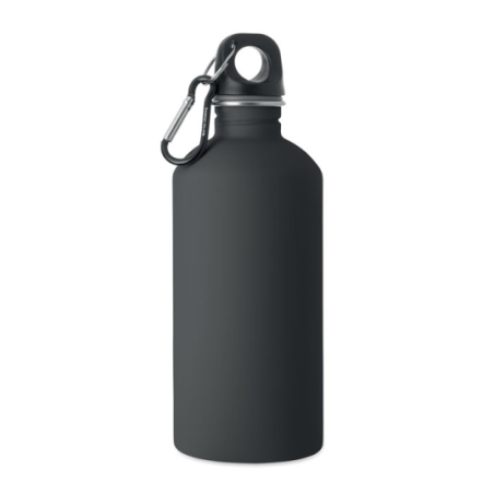Bouteille publicitaire à simple paroi en inox recyclé - 500ml - REMID MOSS SOFT