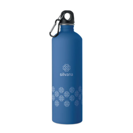 Bouteille publicitaire à simple paroi en inox recyclé - 750ml - REBIG MOSS SOFT
