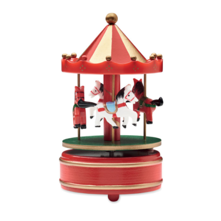 Boîte à musique publicitaire mini carrousel WHIRLY