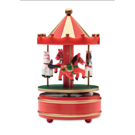 Boîte à musique publicitaire mini carrousel WHIRLY
