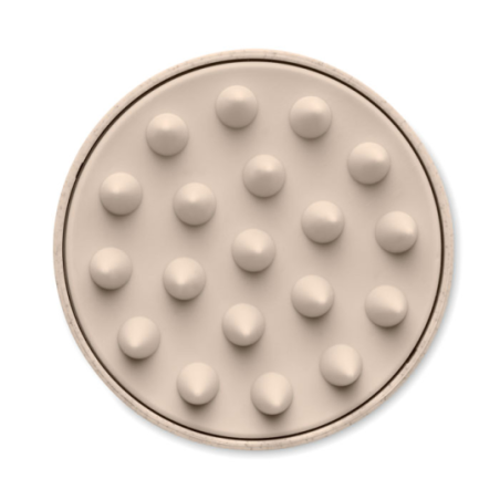 Brosse de massage publicitaire en silicone et manche en PP - MASSAGE