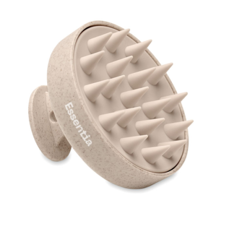 Brosse de massage publicitaire en silicone et manche en PP - MASSAGE