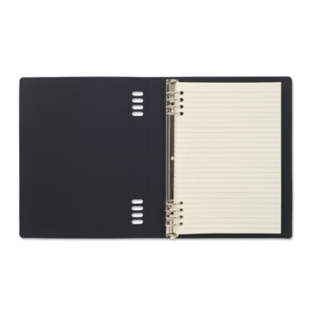Carnet publicitaire A5 rechargeable avec couverture souple en PU recyclé - SPIRABLE