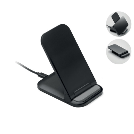 Support de téléphone et chargeur publicitaire sans fil pliable 15W - POWERFOLD