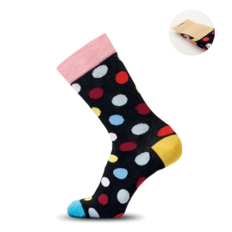 Chaussettes personnalisable en coton et polyester RPET motifs amusants taille 38-42 - FUNNY M