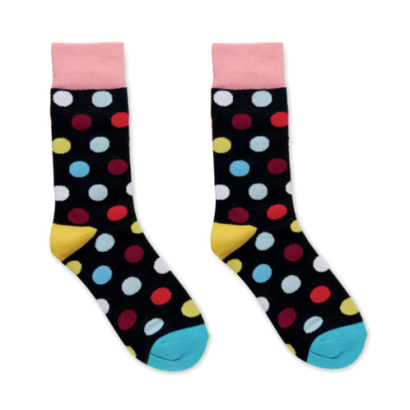 Chaussettes personnalisable en coton et polyester RPET motifs amusants taille 38-42 - FUNNY M