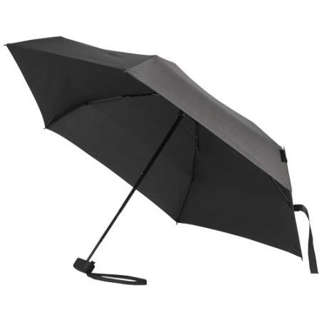 Parapluie personnalisable pliable compact 19 pouces à 5 baleines en RPET Jill