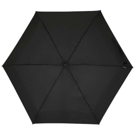 Parapluie personnalisable pliable compact 19 pouces à 5 baleines en RPET Jill