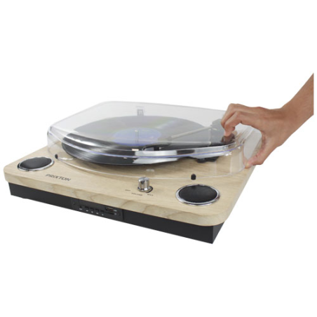 Platine vynile en métal plastique et bois Prixton Marconi