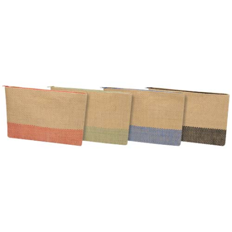 Pochette publicitaire en papier de paille certifié FSC avec fermeture à glissière 3 L Rhythm