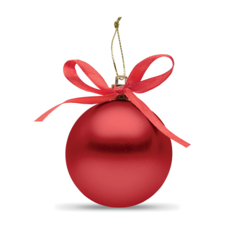 Coffret publicitaire avec boule de Noël en PS BELLES