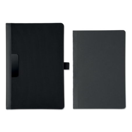 Conférencier personnalisable A5 en polyamide et PU avec bloc-notes ligné PROFILE5