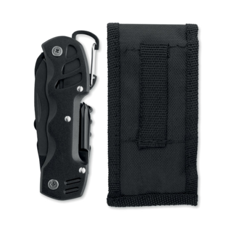 Couteau publicitaire de poche multi-outils en alu et acier inoxydable 13 en 1 MYTOOL
