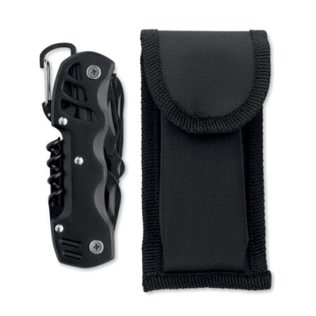 Couteau publicitaire de poche multi-outils en alu et acier inoxydable 13 en 1 MYTOOL