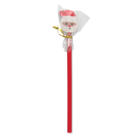 Crayon à papier personnalisable en bois de peuplier avec sa gomme Père noël - CLAUS