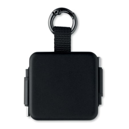 Câble rétractable personnalisé USB-C/ USB-C de 100W - SKILFUL