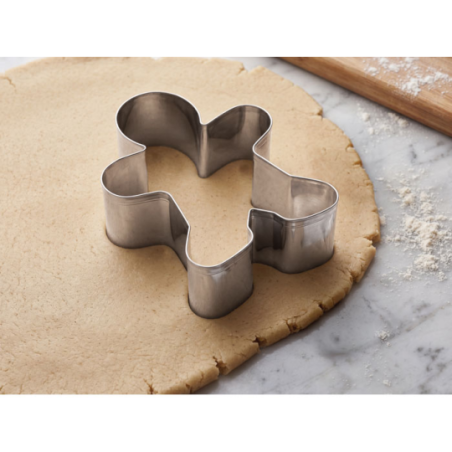 Emporte-pièces publicitaire de Noël en acier inoxydable dans un sac en coton Lot de 3 COOKIES