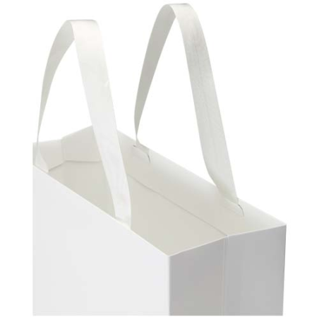 Sac personnalisable en papier 230 g/m² avec anses en ruban et pelliculage mat Made in europe 31 x 12 x 31 cm Smartfold