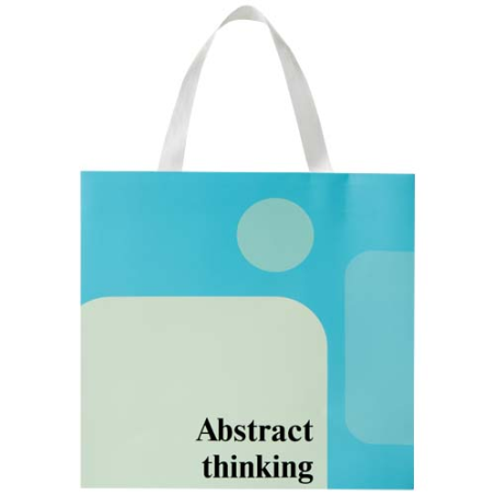 Sac personnalisable en papier 230 g/m² avec anses en ruban et pelliculage mat Made in europe 31 x 12 x 31 cm Smartfold
