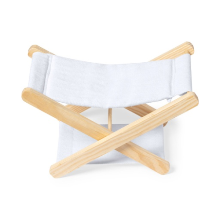 Appui-tête pliant en bois et coton personnalisable - Maretis
