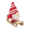 Lutin personnalisable sur un traîneau en bois - FROSTY SLEIGH
