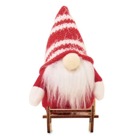 Lutin personnalisable sur un traîneau en bois - FROSTY SLEIGH