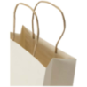 Sac publicitaire en papier recyclé à partir de déchets agricole, 150 g/m², avec anses torsadées Fabriqué en Europe 18 x 9 x 23 c