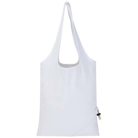 Sac publicitaire fourre-tout pliable en coton recyclé GRS 140 g/m² 7 L Madras Blend
