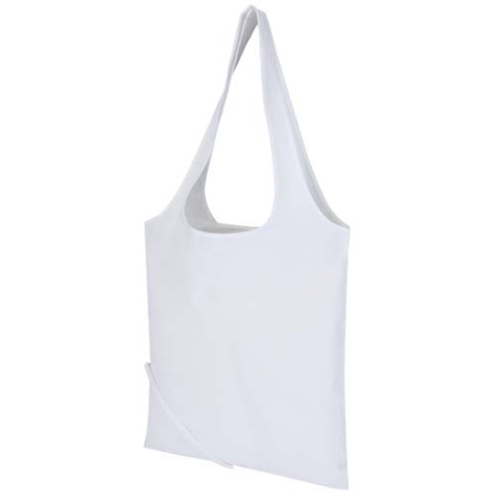 Sac publicitaire fourre-tout pliable en coton recyclé GRS 140 g/m² 7 L Madras Blend