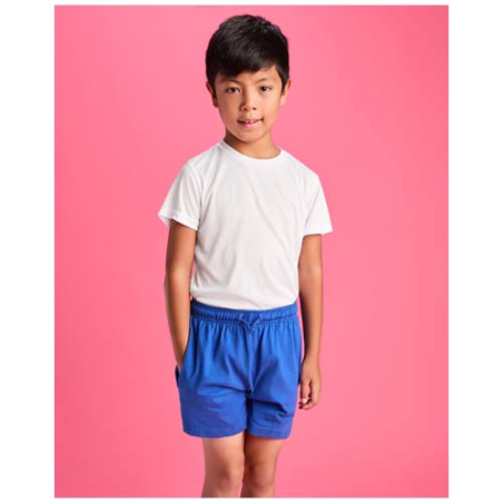 Shorts publicitaire de sport en coton 200g/m2 en maille jersey simple pour enfants